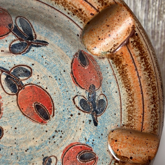 VINTAGE CIGAR ASHTRAY ITALIAN POTTERY SIGNED LAZZARO FROM MODIGLIANI STUDIO - Picture 4 of 9